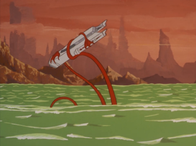 A sea monster attacks!