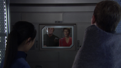 Even though this is supposed to be a test for humans, T'Pol and Phlox do all the hard work