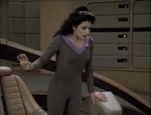 They figure everything out and Troi's powers return