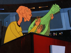 Arex plays an intrument