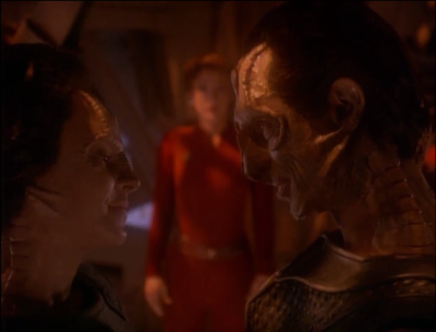 Kira convinces Dukat to let Ziyal live on DS9 with her