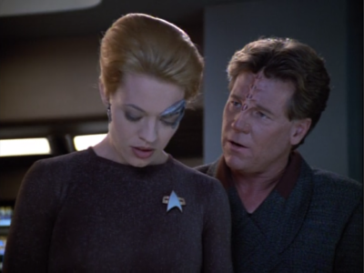 Janeway lets Seven have some more responsibility because she's been behaving 