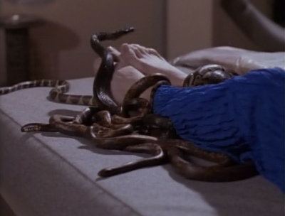 Riker sees snakes!