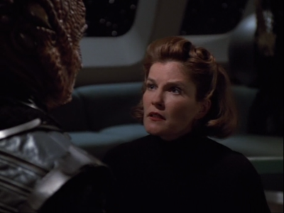 But she gets captured. 