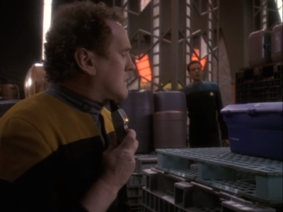 He even forgot which tool to use to shave. Bashir helps him out though