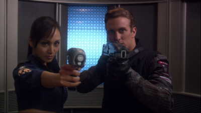 But Hoshi stops T'Pol