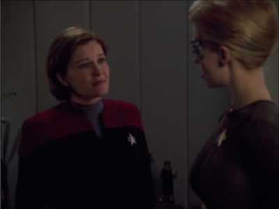 Seven knows about the Omega stuff because of the Borg, so Janeway asks for her help