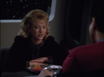 Her species has a pheromone that makes other species forget them. Their species has kind of just ran with the whole secrecy thing, and now they don't even let people leave their society in case they spread information