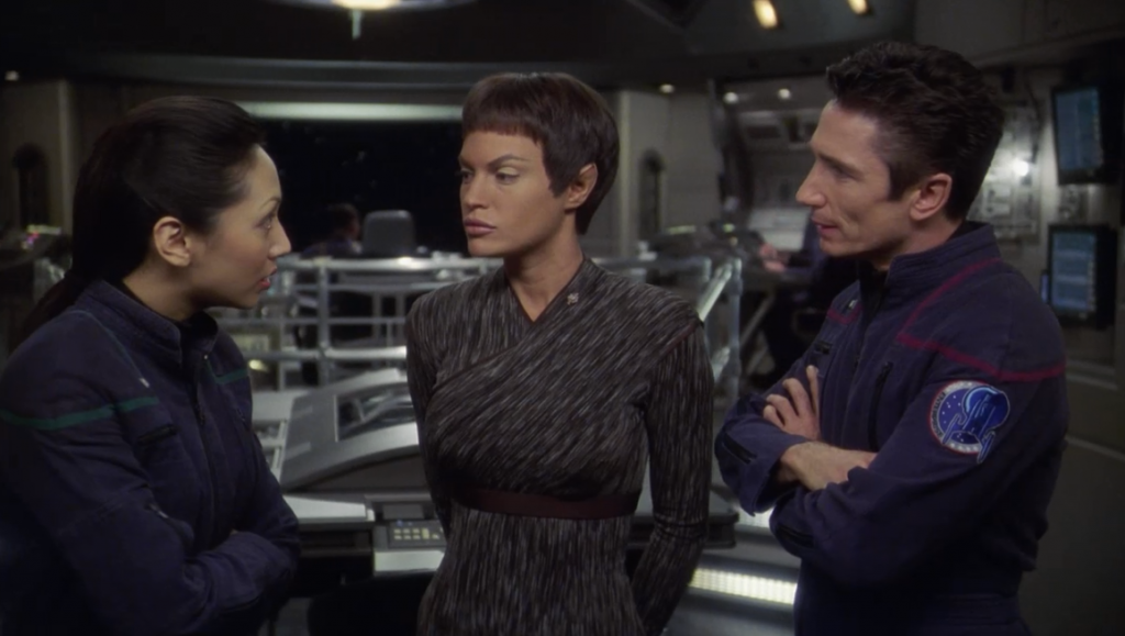 Hoshi, T'Pol, and Reed - Let's Watch Star Trek